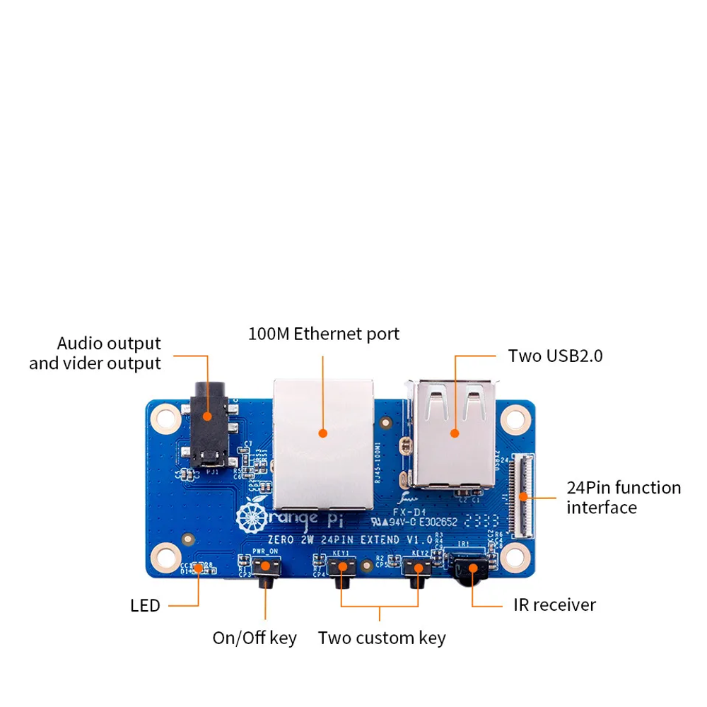 Плата расширения Orange Pi Zero 2W Expansion Board