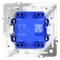 Выключатель двухклавишный Voltum S70 Белый глянцевый VLS020101