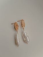 Серьги Дроп, позолота / Drop