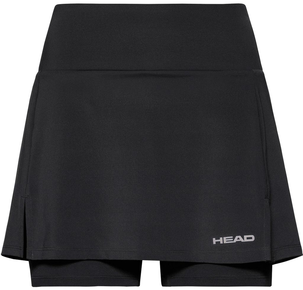 Женская теннисная юбка Head Club Basic Skort Long W - black