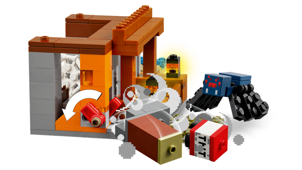 Конструктор Лего Майнкрафт Экспедиция на Рудник Броненосцев 21269 | LEGO Minecraft | коллекционный набор 247 деталей 7+