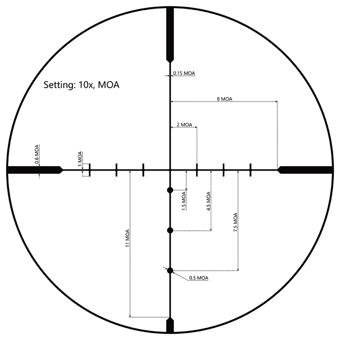 Прицел Vector Optics HUGO 3-12x44, сетка 22LR Rimfire SFP (SCOM-30)