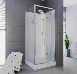 Душевая кабина Ceruttispa (ЧеруттиСпа) BELLA90T, с низким поддоном, 90x90x225