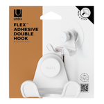 Крючок универсальный flex adhesive, белый