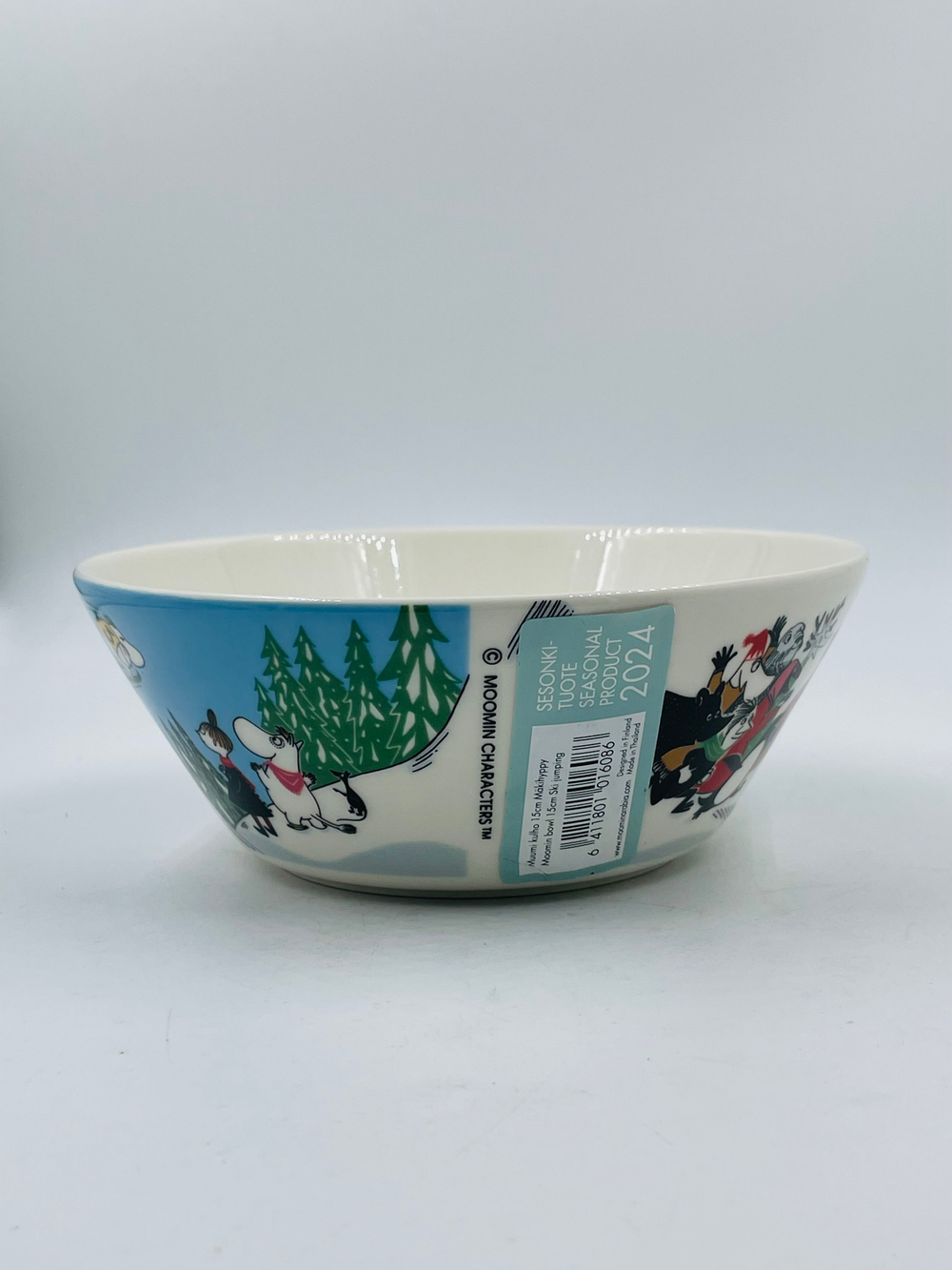 Тарелка глубокая Moomin Arabia "Mаkihyppy/Прыжки с трамплина", фарфор Vitro, 15 см