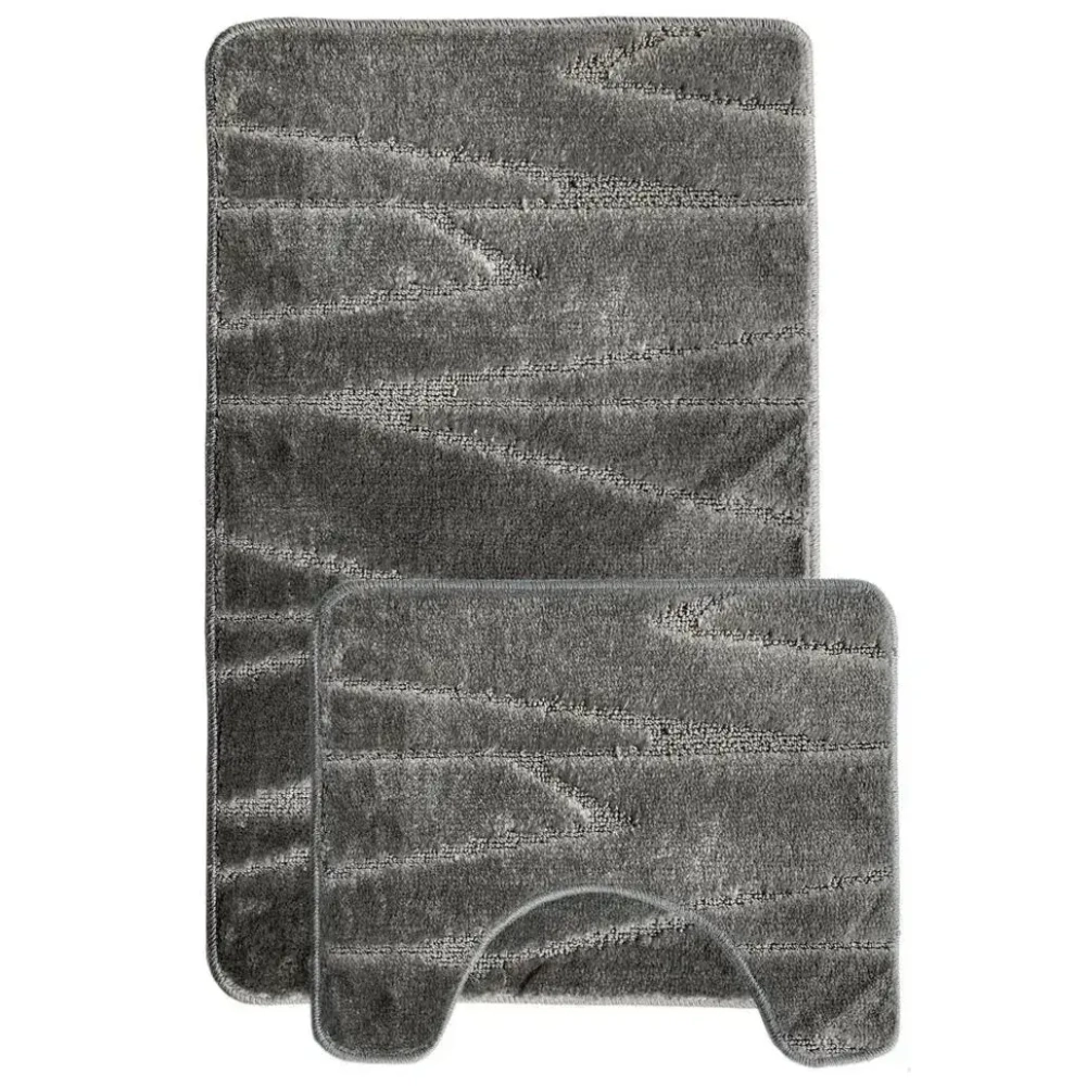 Коврик из п/п на латексной основе, L'CADESI LEMIS, 50см из 2 штук,92506 серый 3217 , Ту