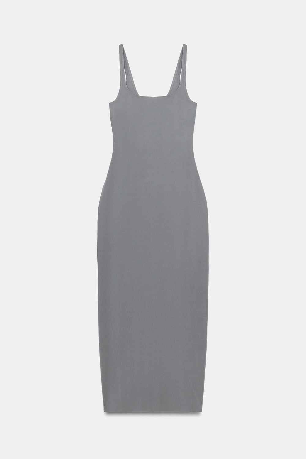 ПЛАТЬЕ МИДИ С ЭФФЕКТОМ КОНТУРИРОВАНИЯ — ZARA