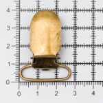 Клипса для подтяжек гладкая 25.0 мм, сталь (антик), 20 шт