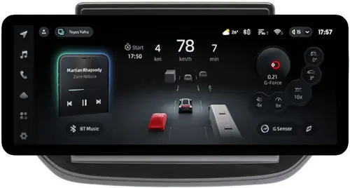 Магнитола для Hyundai Solaris 2 2020-2022 (штатная навигация) - Teyes CC4PRO монитор 12.3" 2K QLED + рамка 9, Android 13, Быстрейшая, Snapdragon 778G, ИИ, CarPlay, DSP, 4G SIM-слот