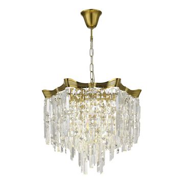 Светильник подвесной 7*E14 SL1659.303.07 латунь/прозрачный Ofelia ST-Luce