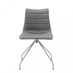 Стул с обивкой Scab Design Zebra Pop, хром, серый