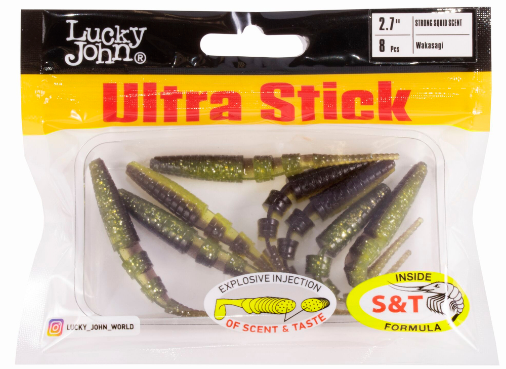 Слаги съедобные LJ Pro Series ULTRA STICK 2,7in (6,8 см), цв. T36, 8 шт.