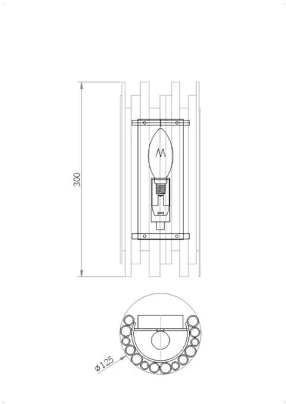 Настенный светильник Coliseo MOD136WL-01BS Maytoni