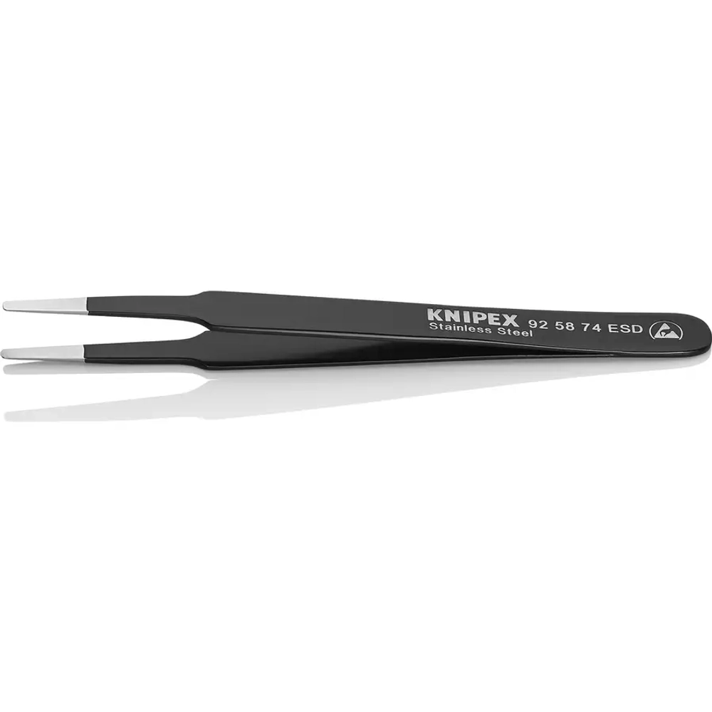 Пинцет для прецизионных работ, антистатический 120 мм Knipex 92 58 74 ESD