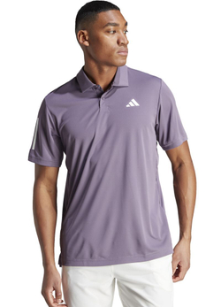 Мужское теннисное поло Adidas Club 3-Stripes Polo - Фиолетовый