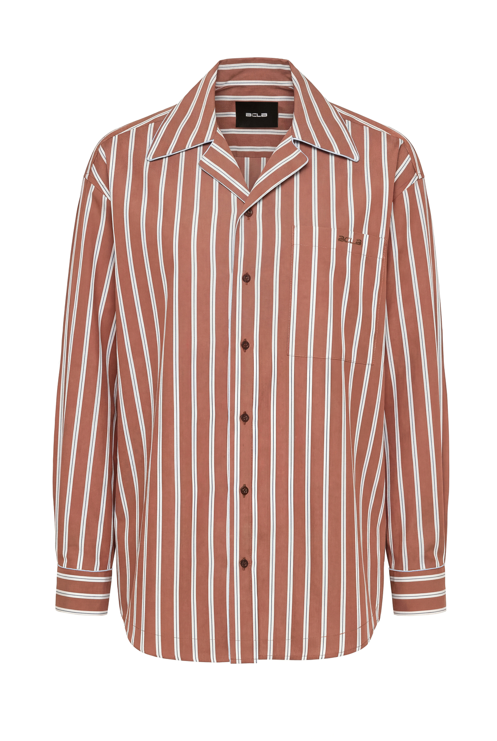 “Relaxed cotton” Рубашка в пижамном стиле с кантом.