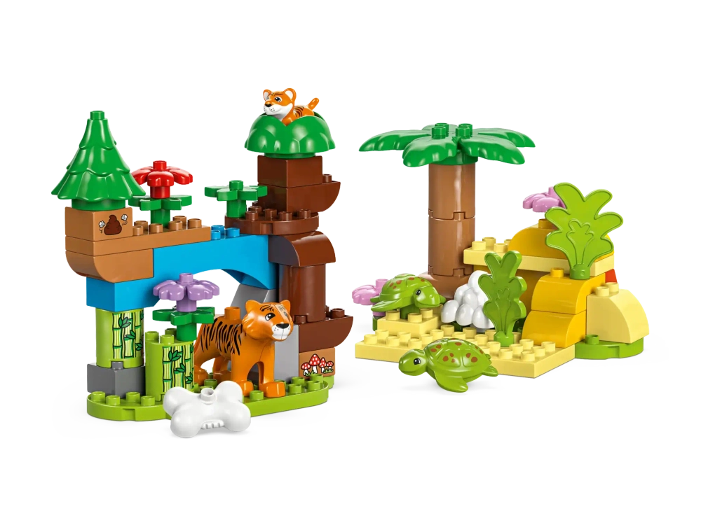 Конструктор LEGO Duplo 10446 Семейства диких животных 3в1