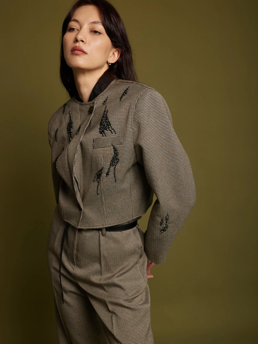 Жакет АУРА, коричневый