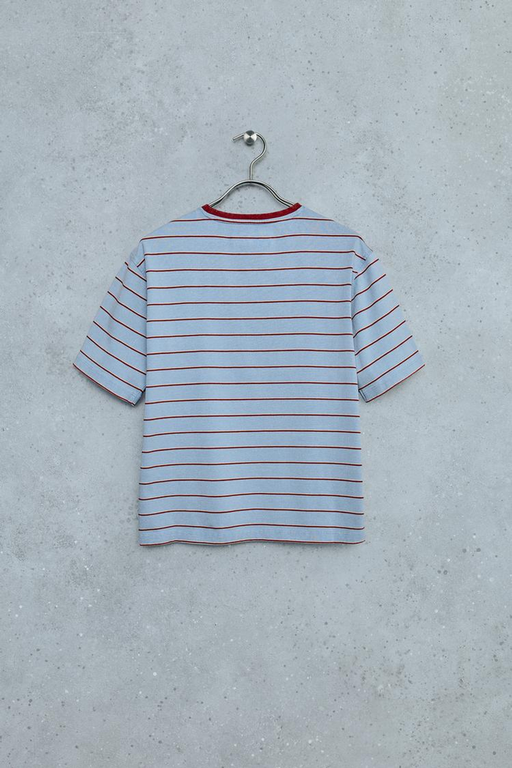 ZARA STORIESZ - ФУТБОЛКА С ЭФФЕКТОМ ПОТЕРТОСТИ, ГОЛУБОЙ