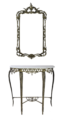 Bello De Bronze Зеркало в бронзовой оправе Рэтта