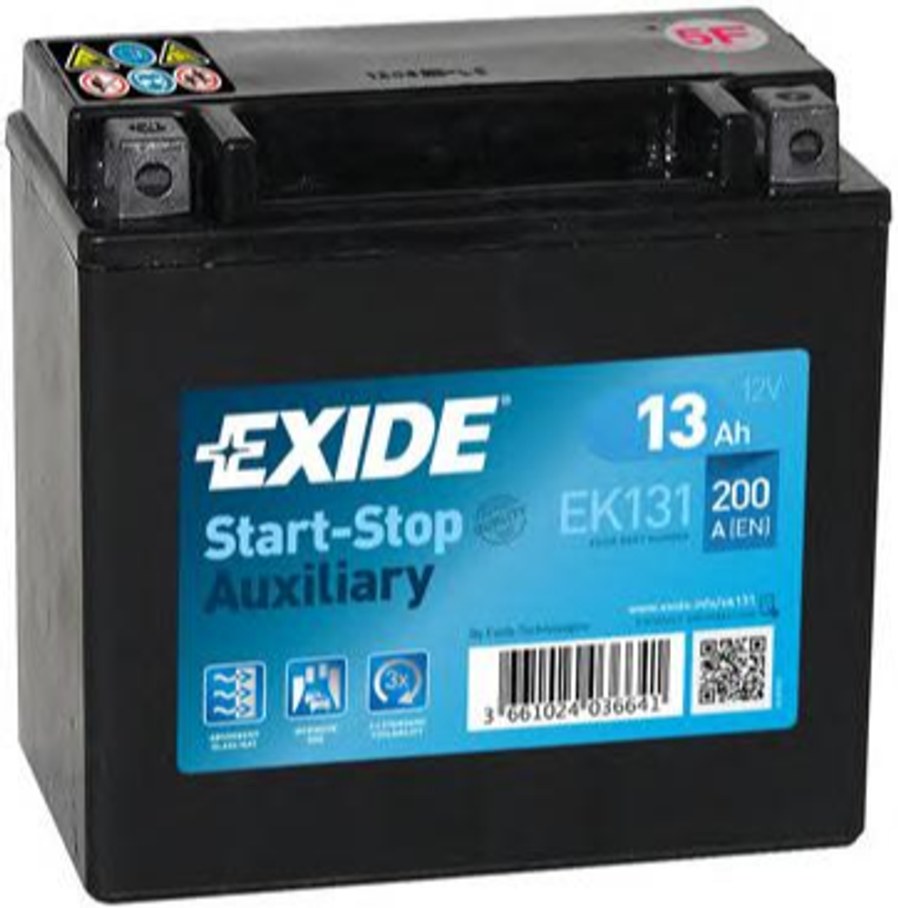 Exide Start&Stop AGM 6СТ- 13 ( EK131 ) аккумулятор Exide Start&Stop AGM 6СТ- 13 ( EK131 ) аккумулятор
