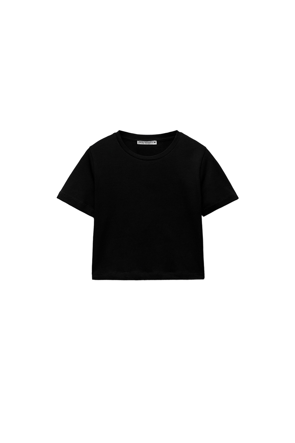 УКОРОЧЕННАЯ ФУТБОЛКА С КОРОТКИМИ РУКАВАМИ — ZARA