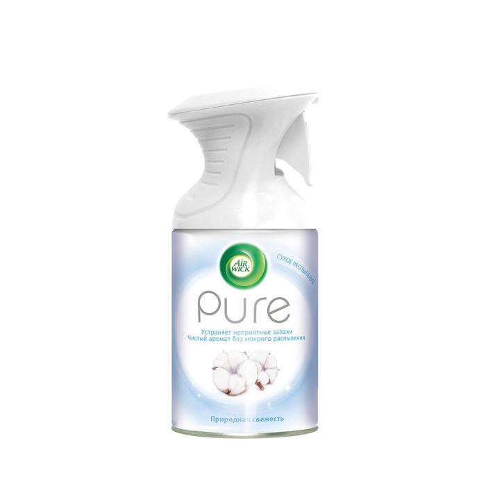 Освежитель воздуха аэрозольный Airwick "Pure. Природная свежесть", сухое распыление, 250мл
