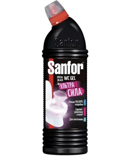 Sanfor WС гель, 750гр, черный, блок 15шт., Санфор