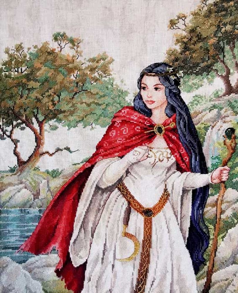 Набор для вышивания нитками Nimue, Viviane, Dame du Lac (Вивиан, Леди Озера), 32х41 см