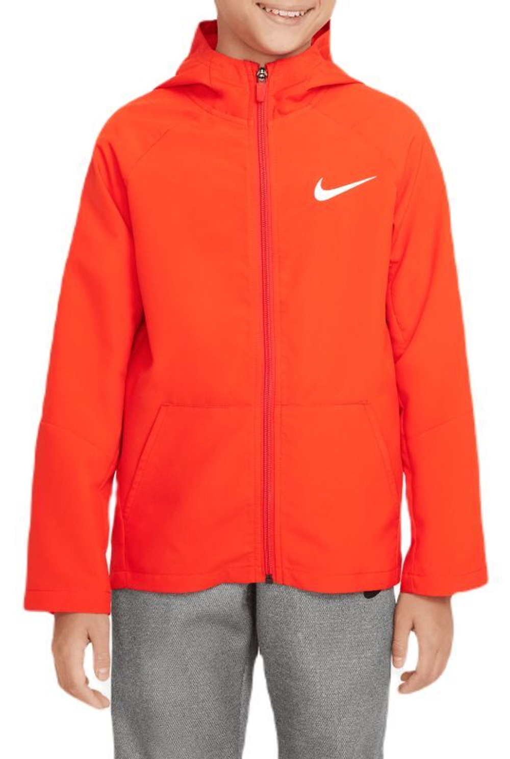 Кофта для мальчика теннисная Nike Dri-Fit Woven Training Jacket - красный