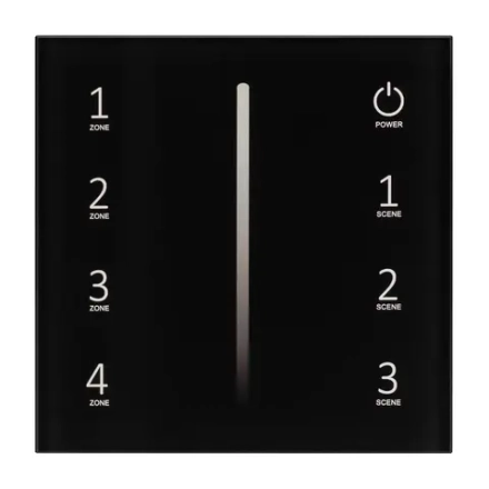Панель SMART-P34-DIM-IN Black (230V, 0-10V, Sens, 2.4G) (Arlight, IP20 Пластик, 5 лет)