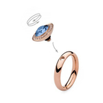 Шарм Qudo Tondo Deluxe Sapphire 656095 BL/RG