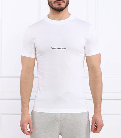 Футболка INSTITUTIONAL CALVIN KLEIN JEANS - белый(J30J322848)