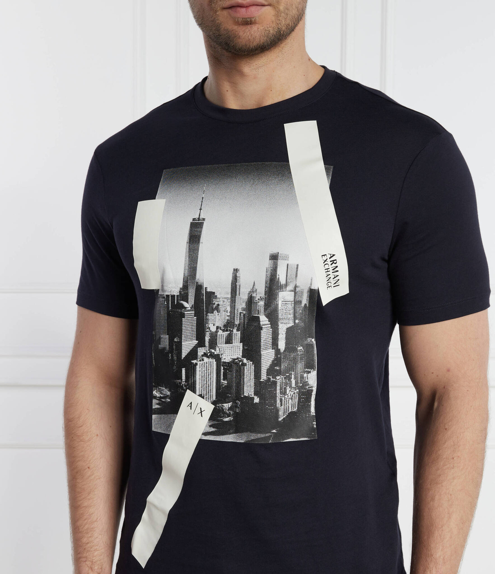 Футболка Armani Exchange - темно-синий(3DZTHR ZJBYZ)