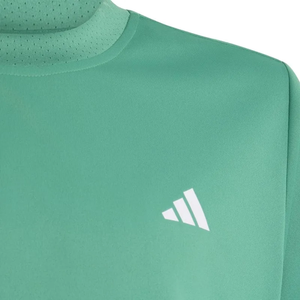 Детская теннисная футболка Adidas Boys Club Tennis 3-Stripes - semi court green