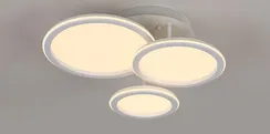 Люстра потолочная светодиодная Rilon 9301/1*3 WT, 102 Вт, белая
