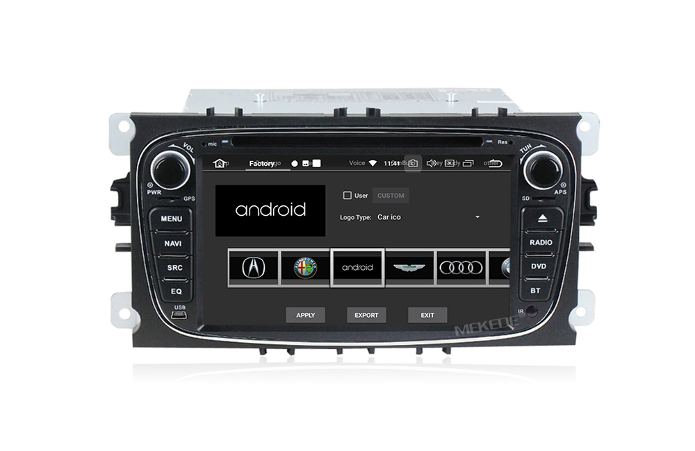 Установочный комплект для FORD Focus II, Mondeo, S-MAX, Galaxy, Tourneo/Transit Connect черный  KUBERG MKD-7028B-P5