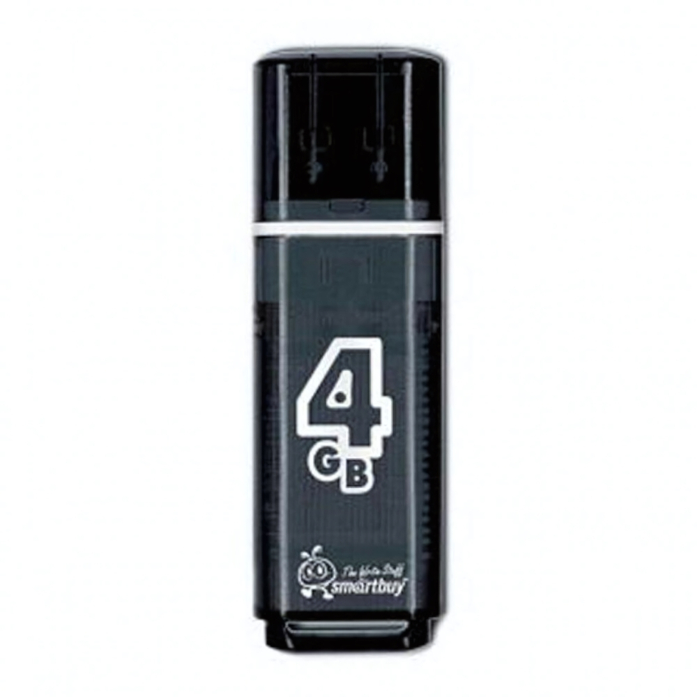 Флеш-накопитель 4 Gb Smartbuy Glossy Black