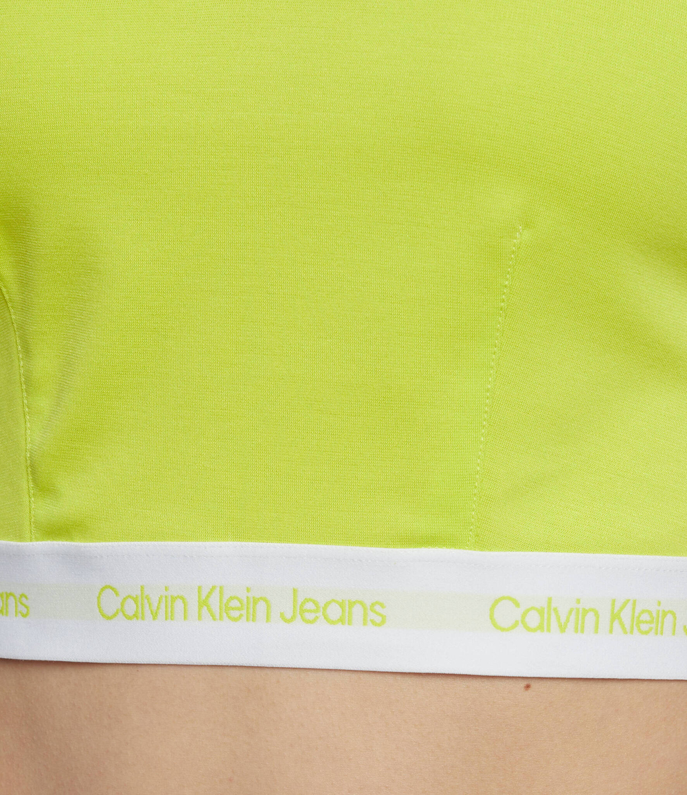 топ CALVIN KLEIN JEANS - зеленый(J20J218278)