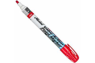 Маркер для нержавеющей стали Markal Valve Action Paint Marker Certified красный