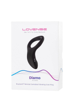 Черное эрекционное кольцо Lovense Diamo (Цвет: черный)