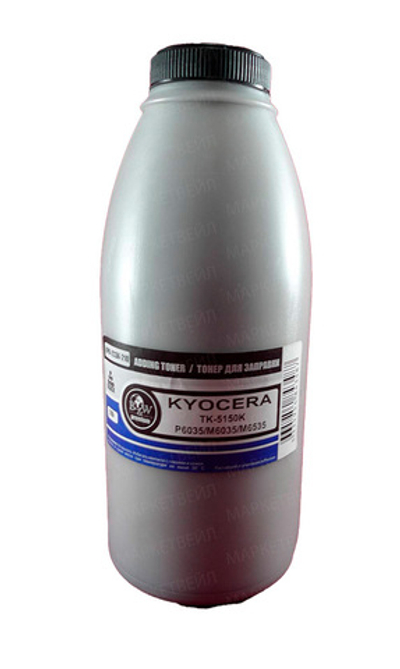 Тонер для Kyocera TK-5150K, P6035/M6035/M6535 Black (фл. 210г) Black&White Premium
