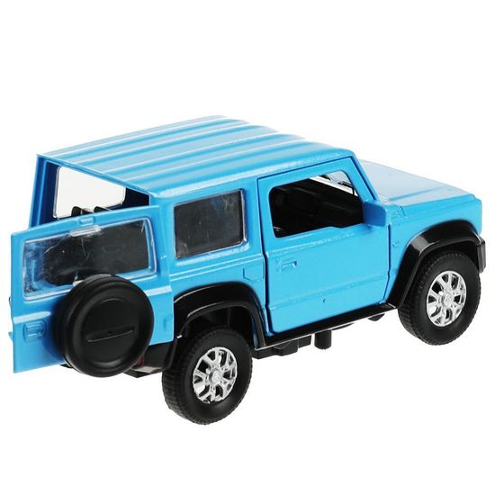 Машина металл SUZUKI JIMNY 11,5 см, двери, багаж, инерц, синий, кор. Технопарк