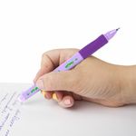 Ручка стираемая гелевая с эргономичным грипом BRAUBERG KIDS "RESTART COLOR", 1шт, СИНЯЯ, игольчатый пишущий узел 0,5 мм, линия 0,35 мм, 144097