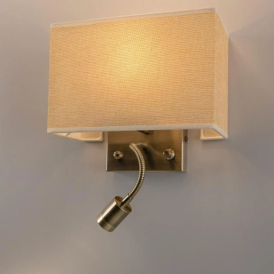 Citilux Декарт CL704303 Бра с бежевым абажуром и диммером