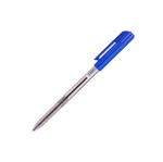 Ручка шариковая Deli Arrow 0.7мм прозрачный корпус, синяя EQ00930