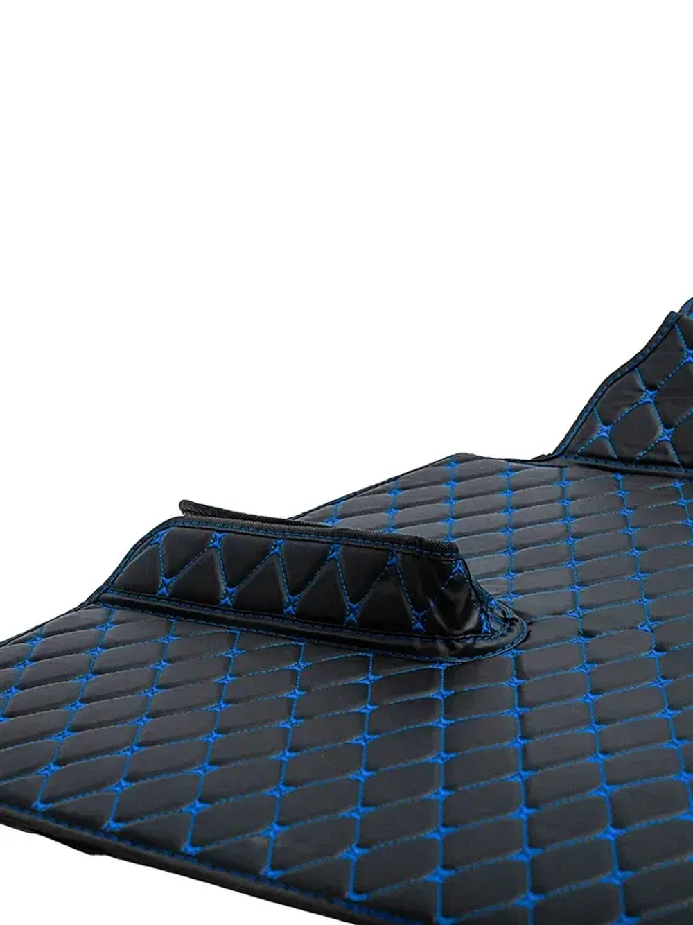 Ковры 3D SITRAK C7H (экокожа, черный, синяя строчка)