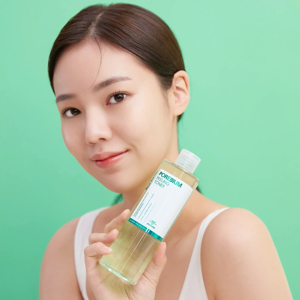 Real Barrier Энзимный пилинг-тоник для борьбы с чёрными точками  Porebium Peeling Toner. 305 мл