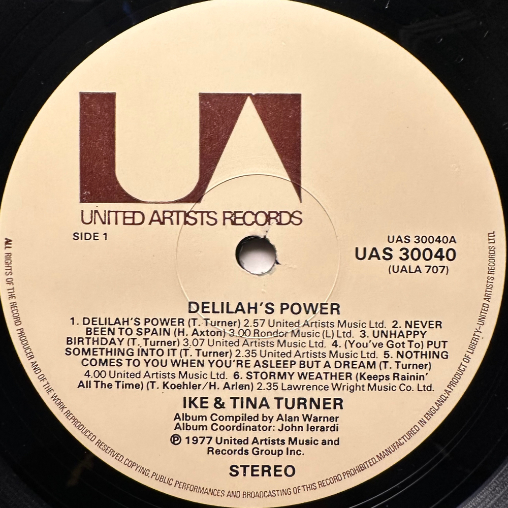 Ike & Tina Turner - Delilah's Power (Англия 1977г.)