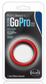 Красное эрекционное кольцо Silicone Go Pro Cock Ring (Цвет: красный)